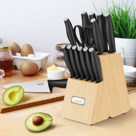 The Art of Cooking Starts with Quality Tools-Meet Kuisine’s 15-Piece Knife Set