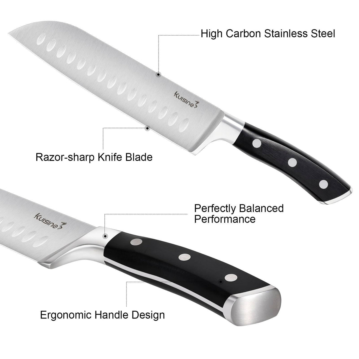 7 Inch Santoku Knife Professional Chef Knife