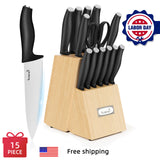 15 Piece Premium Chef Knife Set with Ergonomic Non-Slip Handle