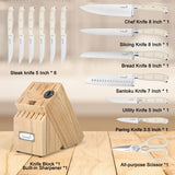 15 Piece Ultra Sharp Blade Knife Set with Ergonomic Handle