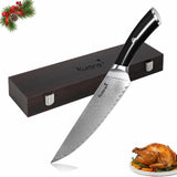 8 Inch Damascus Chef's Knife Razor-Sharp Blade Kitchen Knife