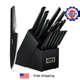 15 Piece One-Piece Molding Modern Kitchen Knife Set with Built-in Sharpener